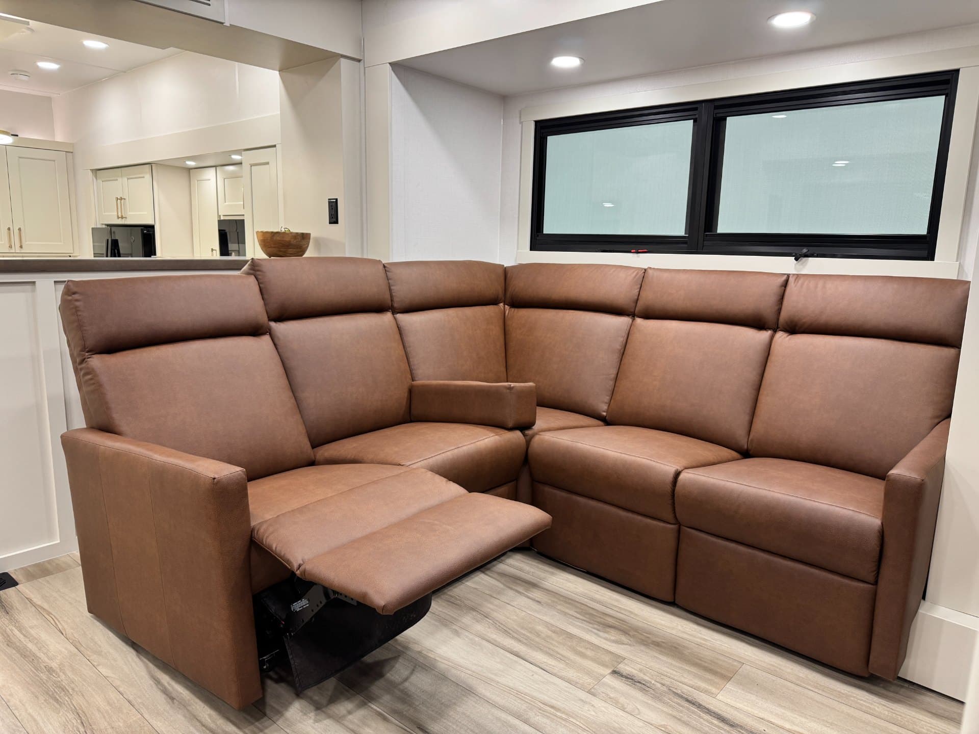 Power reclining sectional